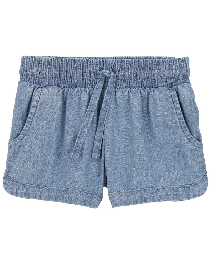 Toddler Chambray Pull-On Sun Shorts, image 1 of 2 slides