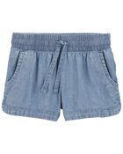 Toddler Chambray Pull-On Sun Shorts, image 1 of 2 slides