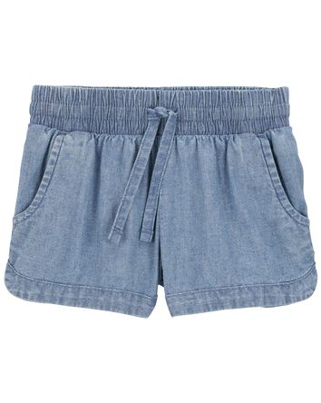 Toddler Chambray Pull-On Sun Shorts, 