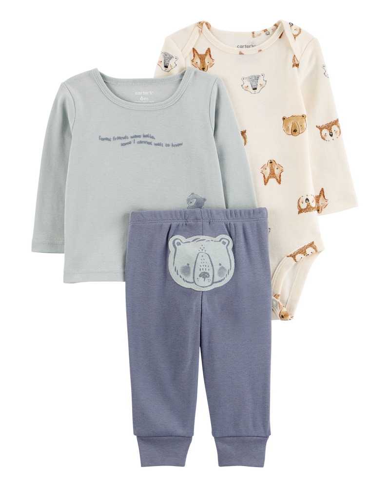 Baby Little Character Set® Bear 3-Piece, image 1 of 5 slides