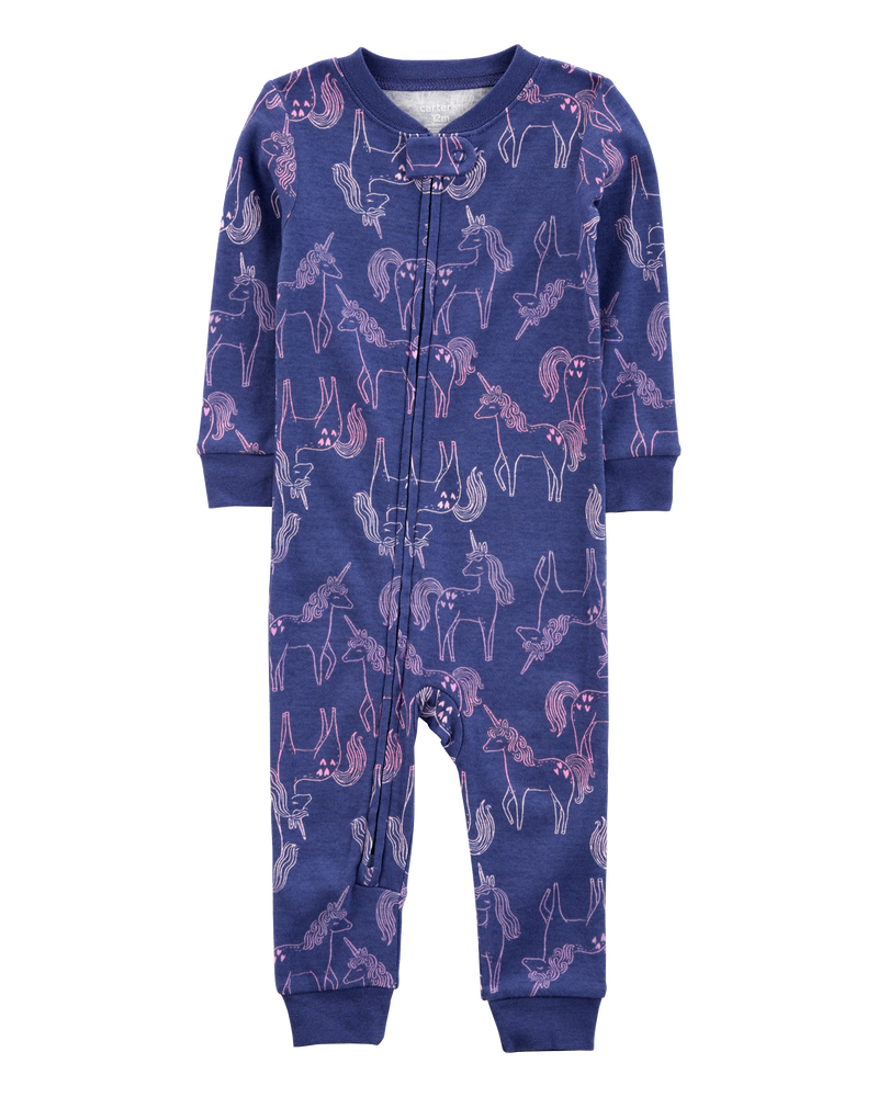 Toddler 2-Pack 100% Snug Fit Cotton Footless Pajamas, image 4 of 5 slides