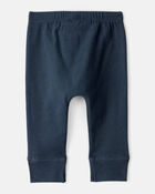 Baby Boy 2-Pack 100% Cotton Pull-On Pants - Green/Navy, image 2 of 5 slides