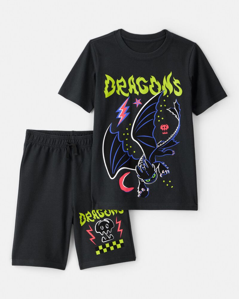 Kid 2-Piece How To Train Your Dragon Outfit Set, image 1 of 5 slides