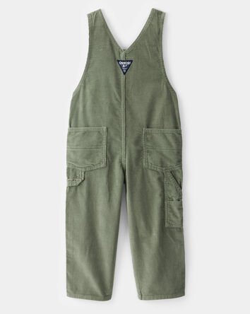Toddler Solid Corduroy Overalls - Green, 