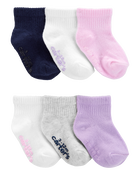 Baby 6-Pack Ankle Socks, image 1 of 2 slides
