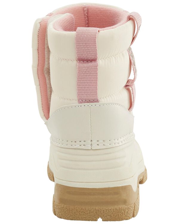 Cream Toddler SlipOn Boots