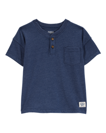 Toddler Pocket Henley Tee - Navy, 