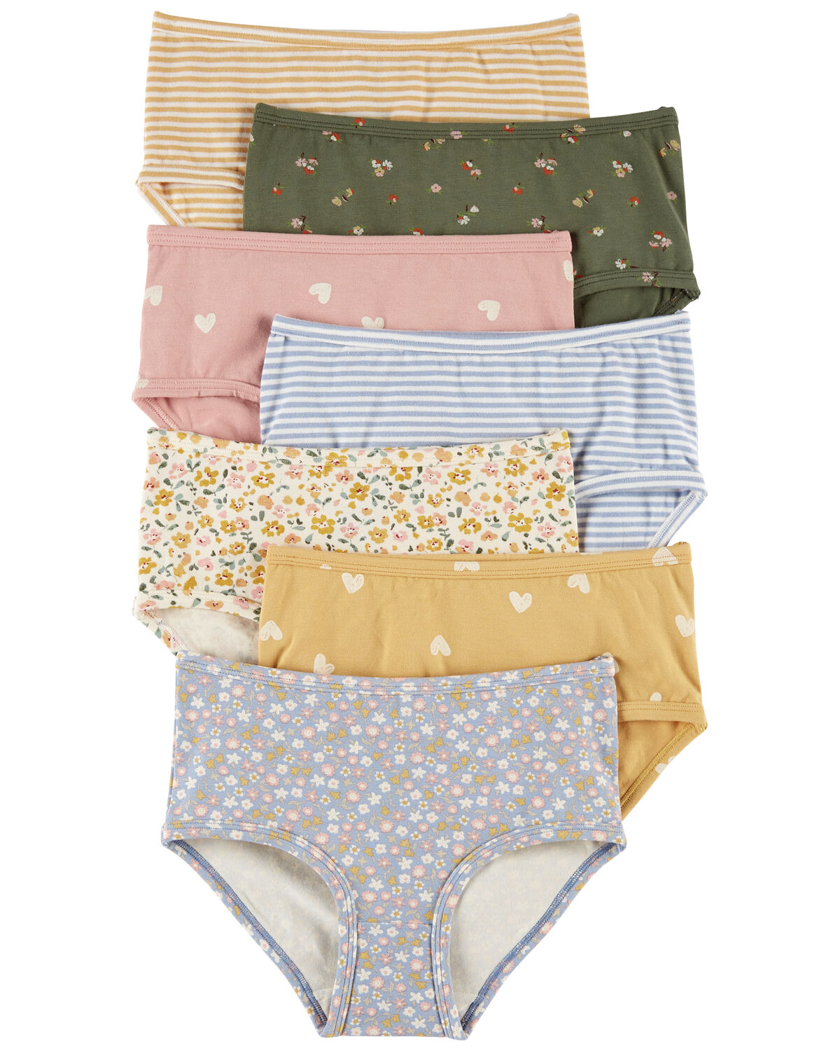 Seven-Flower 7 Pack Ladies Knickers Cotton Printed Panties Week Days Briefs  Women Underwear One Week Colorful Bikini Panties (M,Multicoloured) :  : Fashion