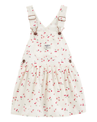 Baby Girl Cherry-Print Jumper Dress - White, image 1 of 4 slides