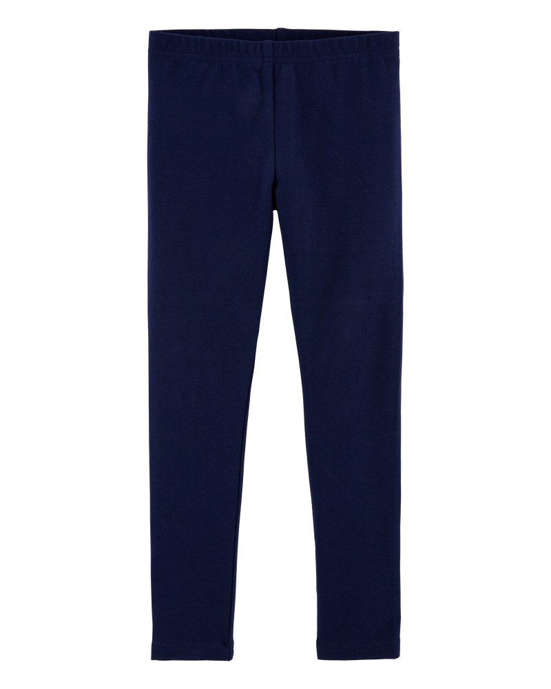 Kid Cotton Stretch Leggings, image 1 of 4 slides