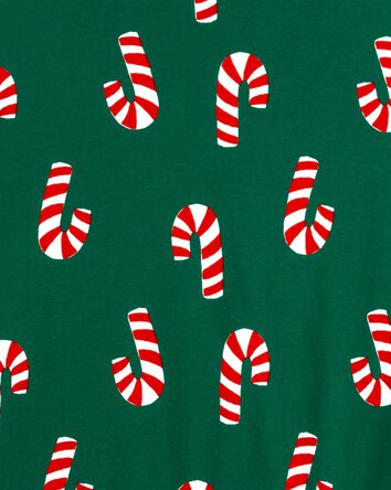 2-Piece Candy Cane 100% Snug Fit Cotton Pajamas, 