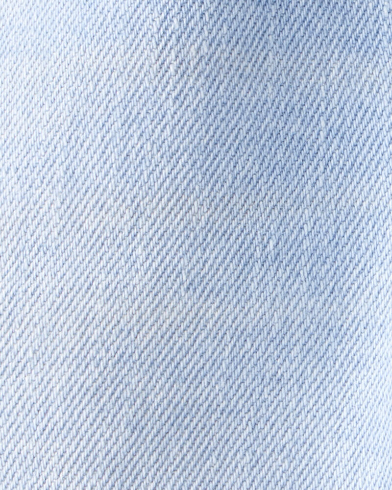 Baby Boy Mid-Rise Denim Cargo Joggers - Blue, image 4 of 5 slides