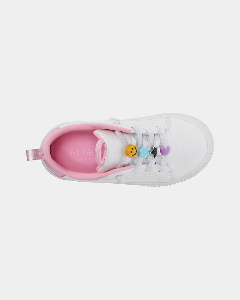 Toddler Girl Charm Casual Shoes - White/Pink, image 4 of 6 slides