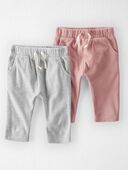 Cloudy Day/Grey Winter - Baby 
2-Pack Recycled Fleece Pants
