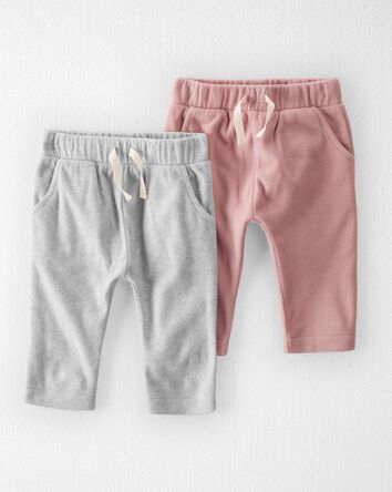Baby 
2-Pack Recycled Fleece Pants
, 
