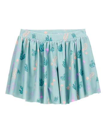 Toddler Sea Creature Print Active Pull-On Skort, 