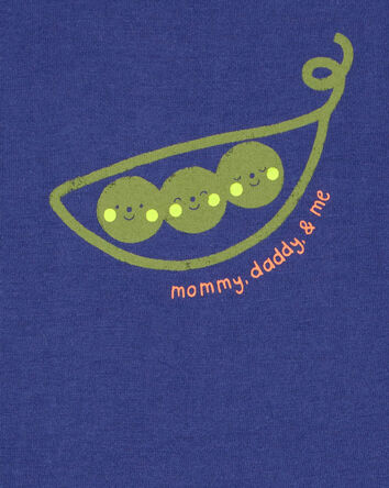 Baby 'Mommy, Daddy & Me' Peas Collectible Bodysuit, 