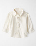 Baby Linen Button-Front Shirt, image 1 of 3 slides