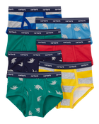 Kid 7-Pack Cotton Briefs Underwear, image 1 of 3 slides