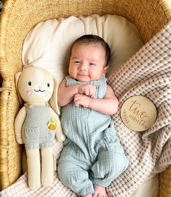 Blue Creek Baby Organic Cotton Gauze Overalls in Blue