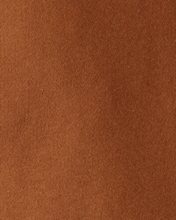 Toddler Boy Solid Fleece Long-Sleeve Hoodie - Brown, 