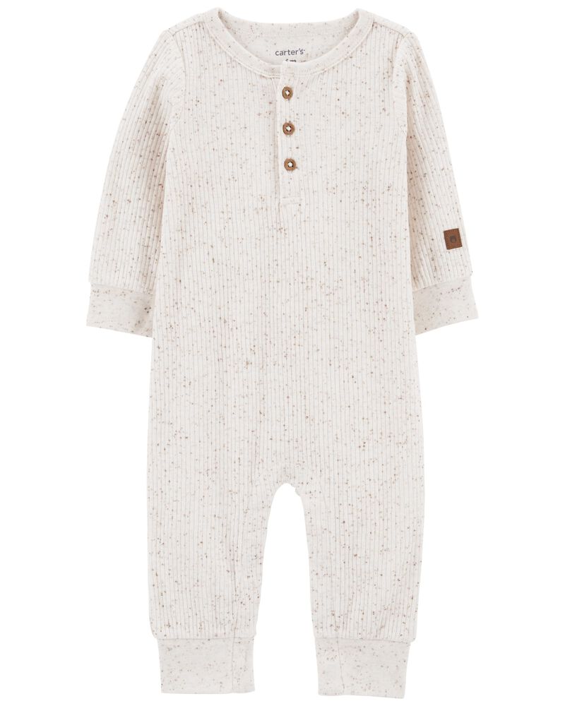 Baby Drop Needle Rib Jumpsuit, image 1 of 3 slides
