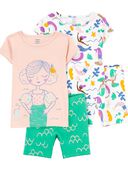 Multi Toddler 4-Piece Mermaid 100% Snug Fit Cotton Pajamas | carters.com