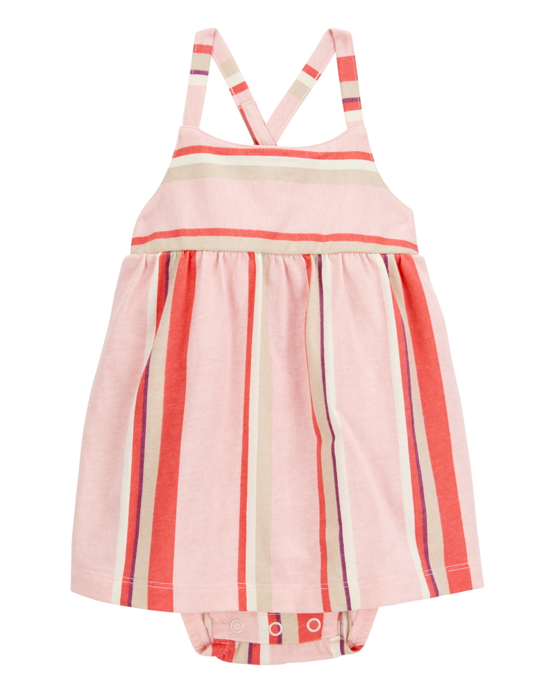 Baby Striped Sleeveless Sunsuit, image 1 of 3 slides
