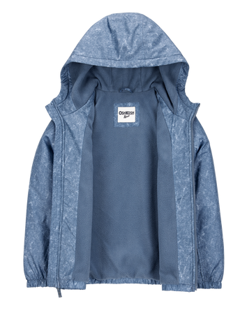 Boys Fleece-Lined Midweight Jacket - Blue, 
