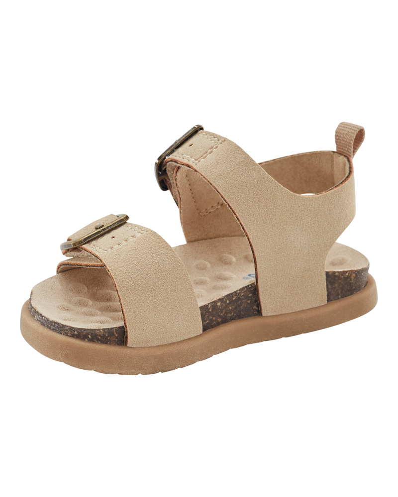 Baby Every Step® First Walker Faux Cork Sandals - Beige, image 7 of 7 slides