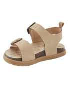 Baby Every Step® First Walker Faux Cork Sandals - Beige, image 7 of 7 slides
