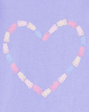 Toddler Girl Gummy Bear Heart Graphic Tee, 