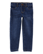 Baby Dark Blue Wash Skinny-Leg Jeans, image 1 of 6 slides