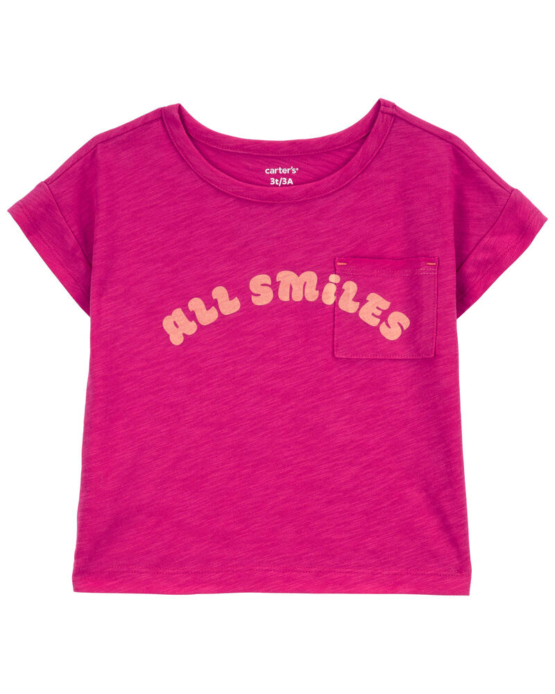 Toddler All Smiles Pocket Tee, image 1 of 5 slides