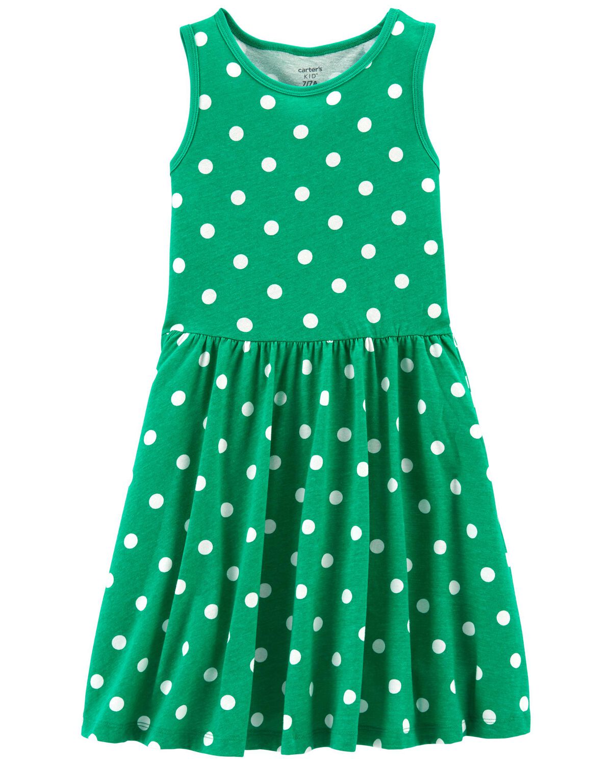 Green Kid Polka Dot Twirl Dress | carters.com