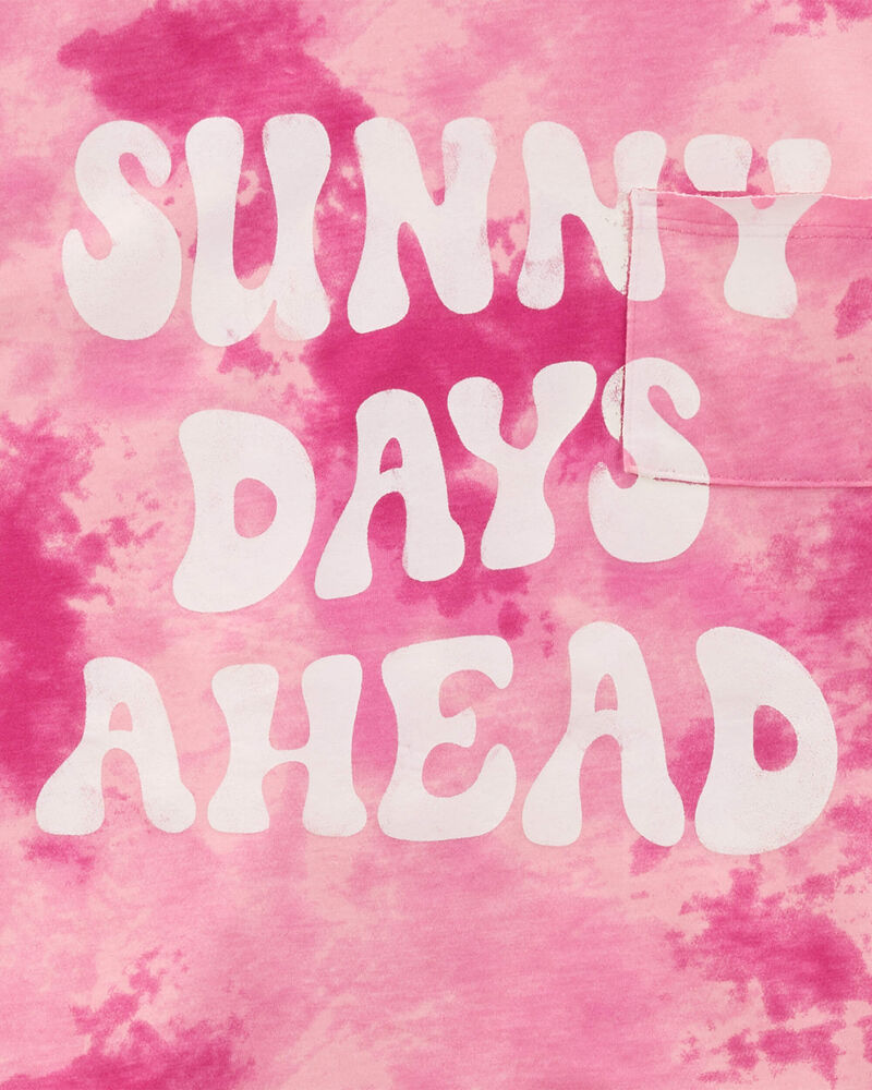 Kid 2-Piece Sunny Days Tee & Bike Short Set, image 2 of 3 slides