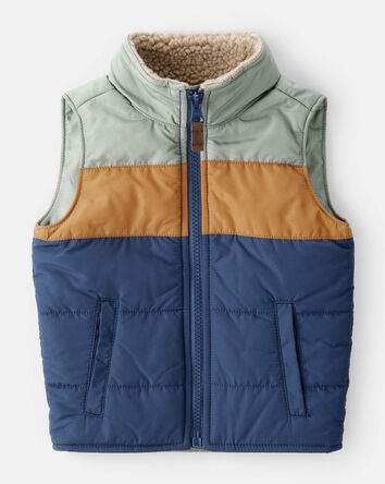 Baby Boy Sleeveless Puffer Vest, 