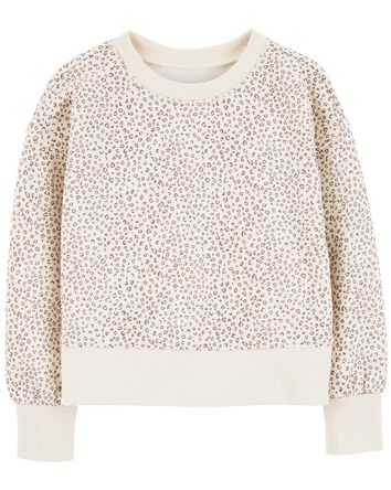 Toddler Leopard Fleece Sweatshirt, 