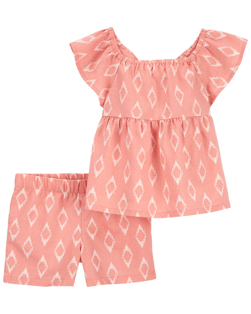 Toddler 2-Piece Linen Outfit Set, image 1 of 3 slides