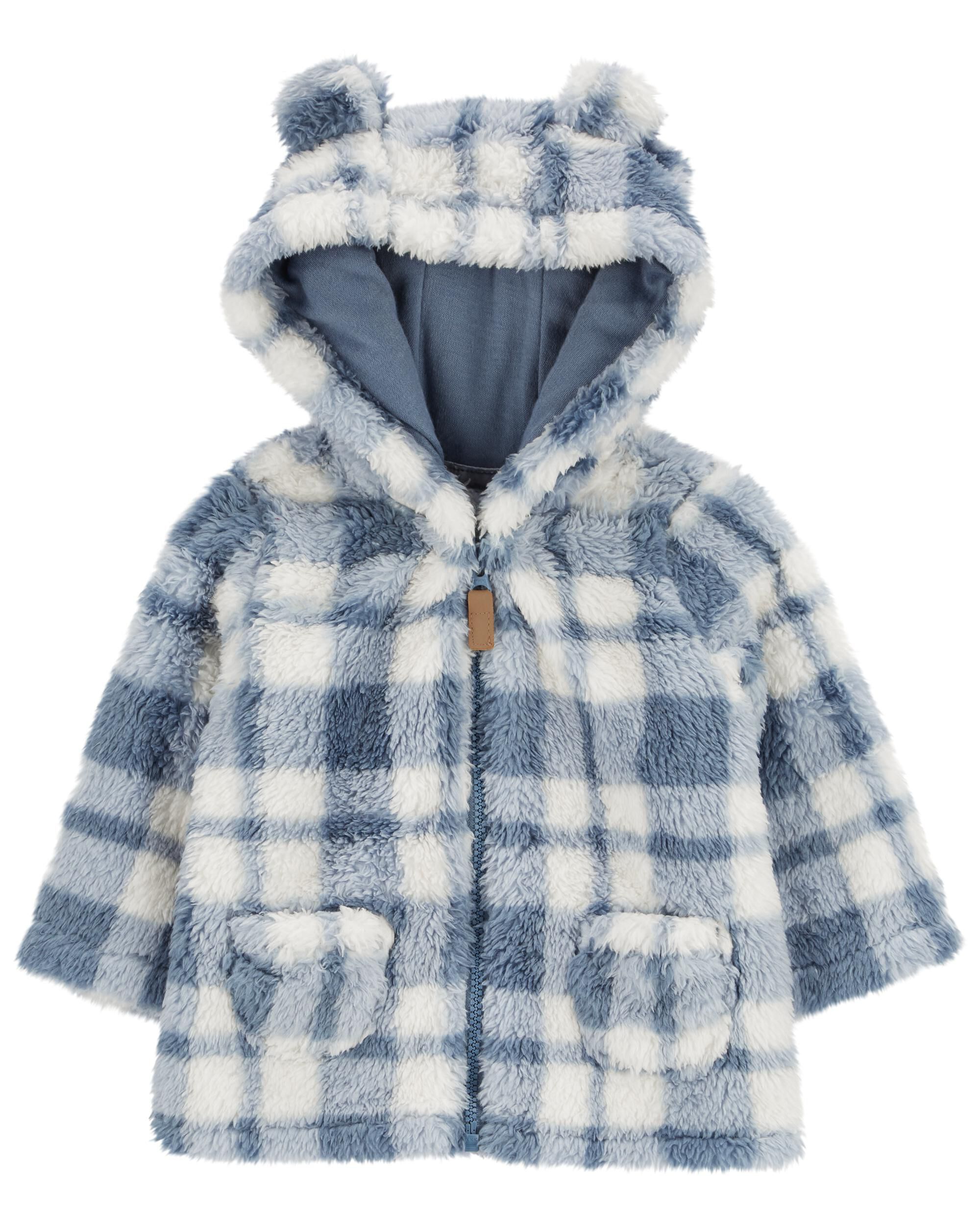 Baby Plaid Sherpa Jacket