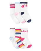 Toddler 6-Pack Crew Socks, image 1 of 2 slides