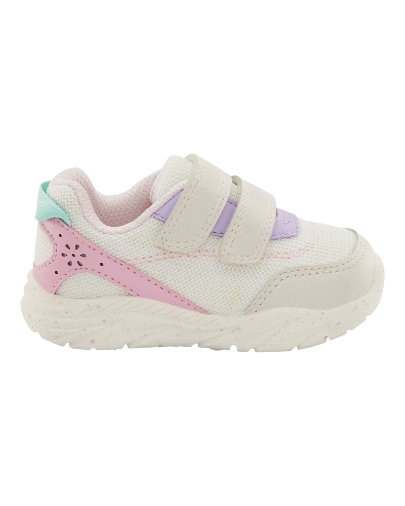  Every Step® First Walker Fashion Sneakers - White/Pastels
, image 2 of 7 slides