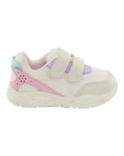  Every Step® First Walker Fashion Sneakers - White/Pastels
, image 2 of 7 slides