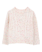 Baby Confetti Cable-Knit Sweater , image 1 of 3 slides