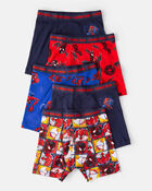 Boys 5-Pack ©Marvel Spider-Man Boxer Brief Underwear - Navy/Blue/Red, image 1 of 2 slides