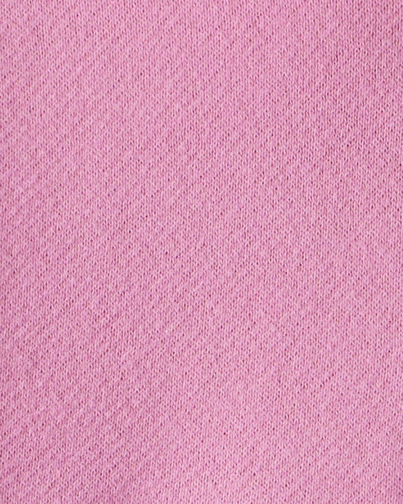 Baby Girl Long-Sleeve Quarter-Zip Pullover Sweatshirt - Pink, image 2 of 3 slides