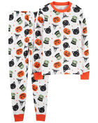 Adult 2-Piece Halloween 100% Snug Fit Cotton Pajamas, image 1 of 3 slides