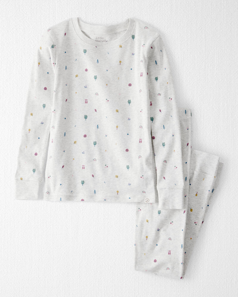 Kid Organic Cotton Pajamas in Icon Print, image 1 of 5 slides