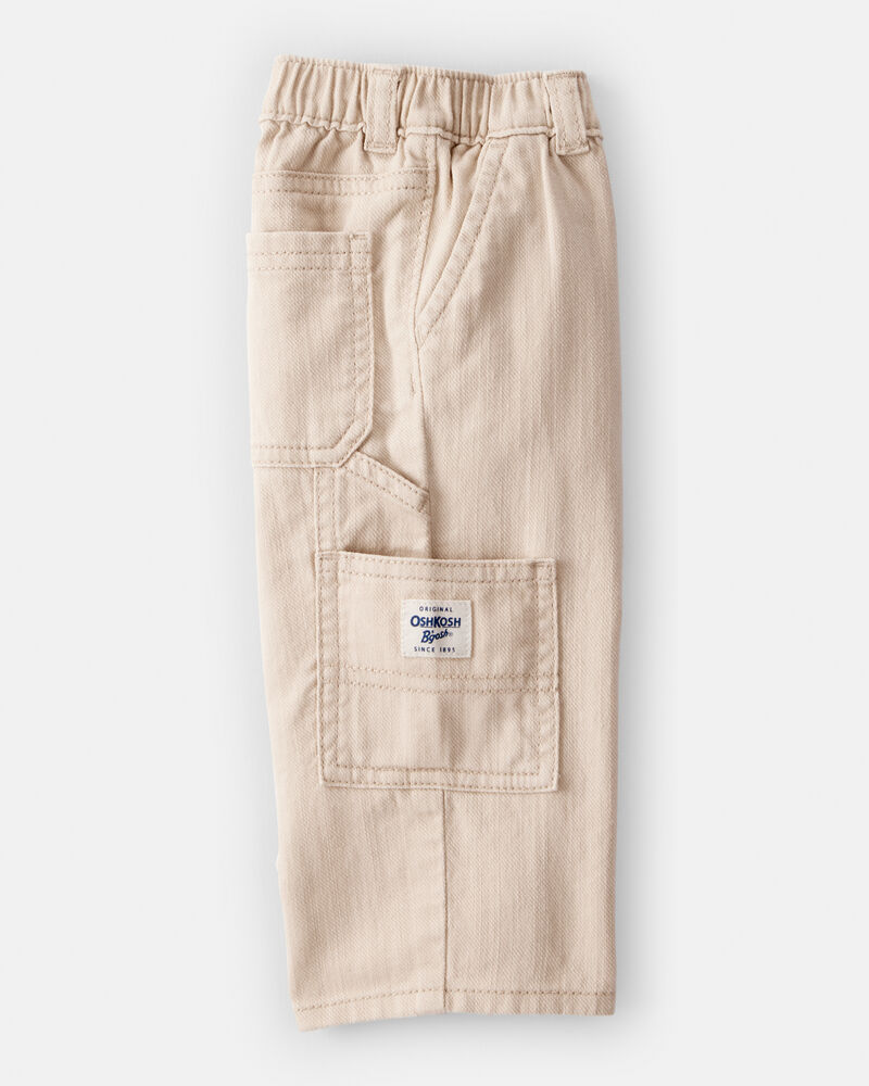 Baby Boy Pull On Carpenter Pant - Khaki, image 3 of 5 slides
