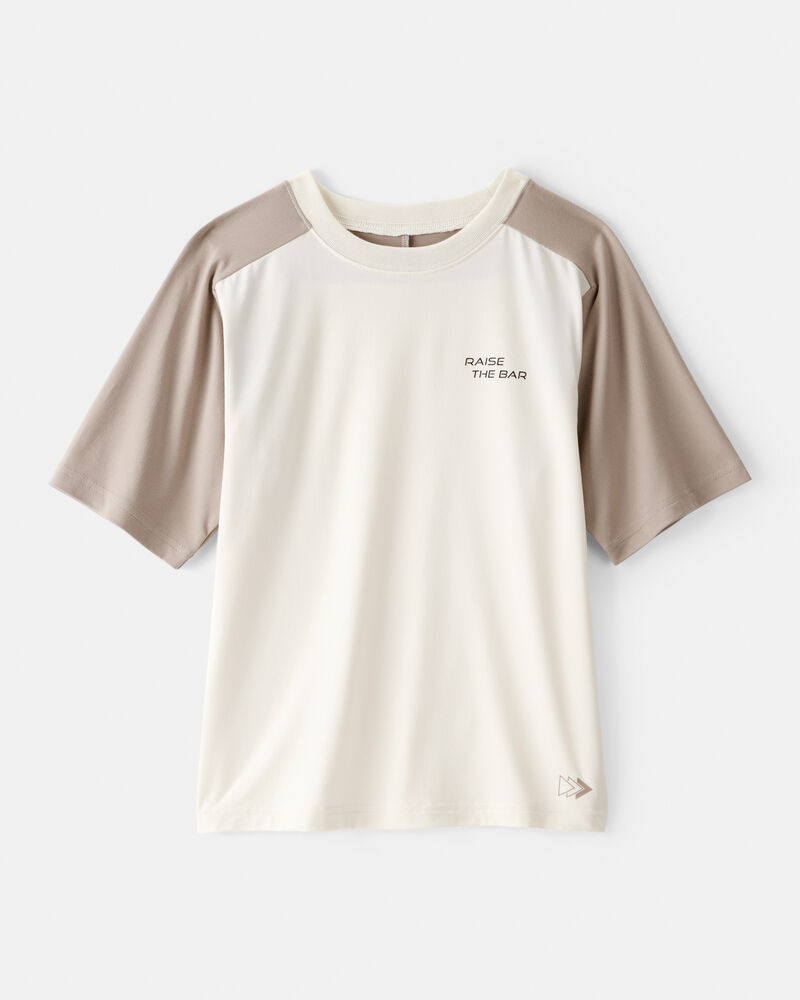 Boys Active Short-Sleeve Graphic Tee - Ivory/Tan, image 1 of 3 slides